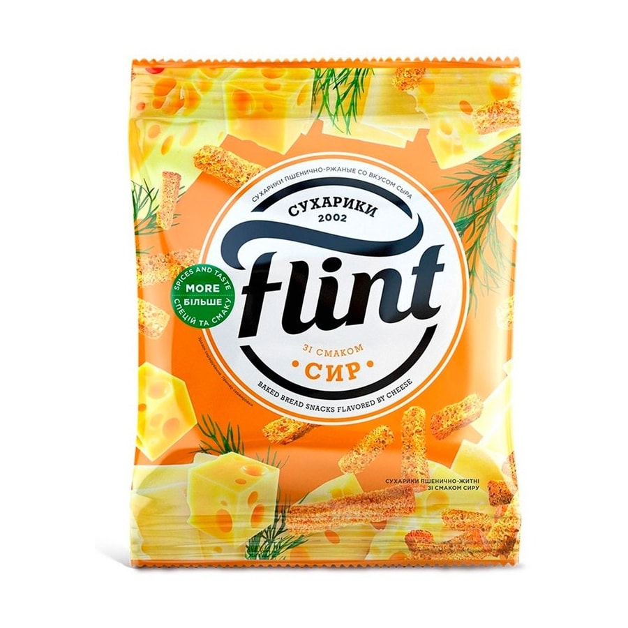 Сухарики Flint сыр 100 г.